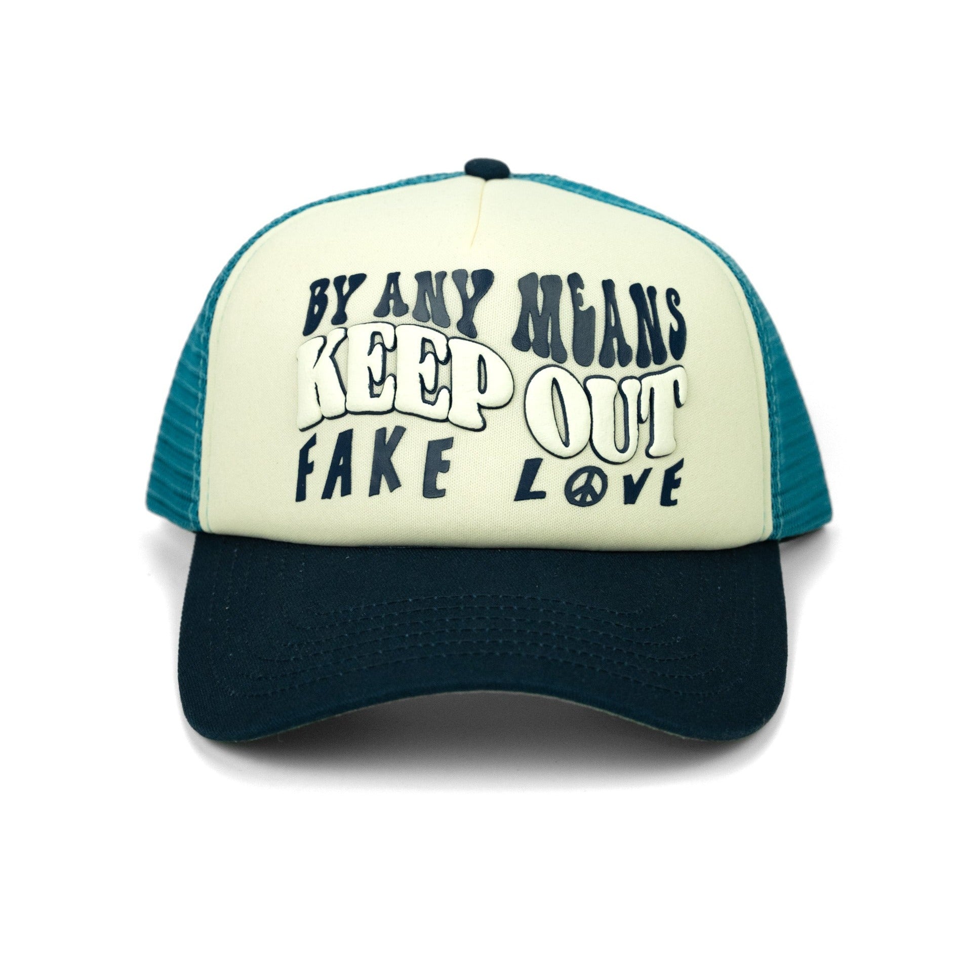 B.A.M. Trucker Hat | Aqua/Green – keepoutfakelove